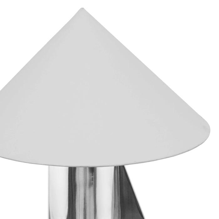 Geo Chrome Table Lamp