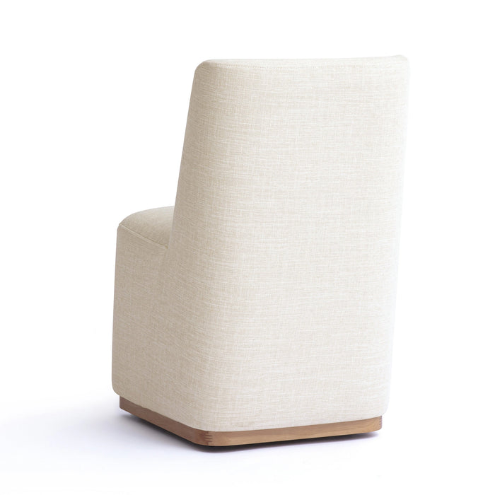 Melissa Performance Fabric Rolling Dining Chair