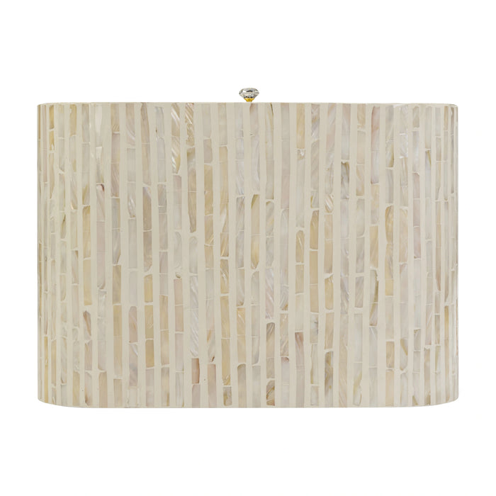 Borno 20" Mother of Pearl Nightstand