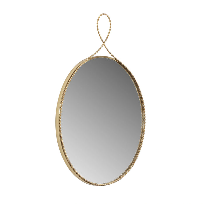 Ravina Braided Brass Wall Mirror