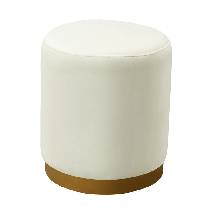 Opal Performance Velvet Ottoman