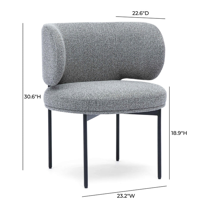 Maureen Performance Upcycled Linen Dining Chair