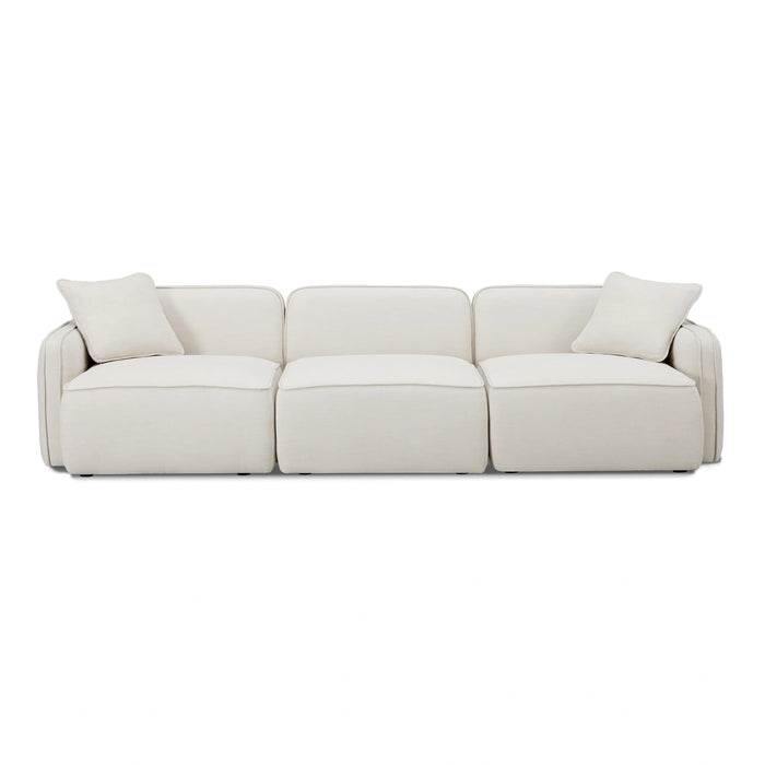 Travie Sand Upcycled Performance Linen Modular Sofa
