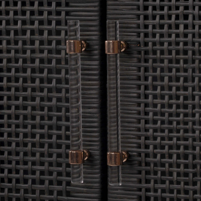 Amara Woven Rattan Cabinet